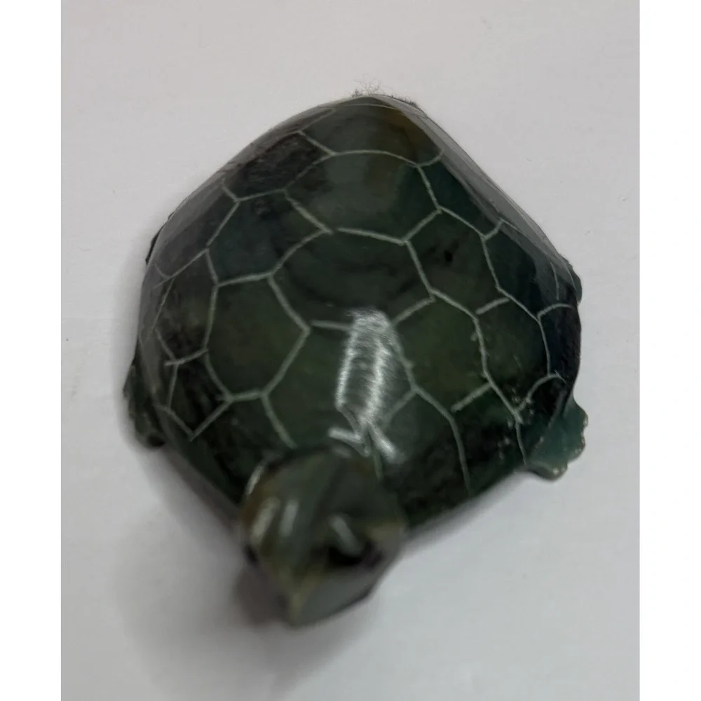 Handcrafted Stone Jade SEA TURTLE Figurine Carving Sculpture 4